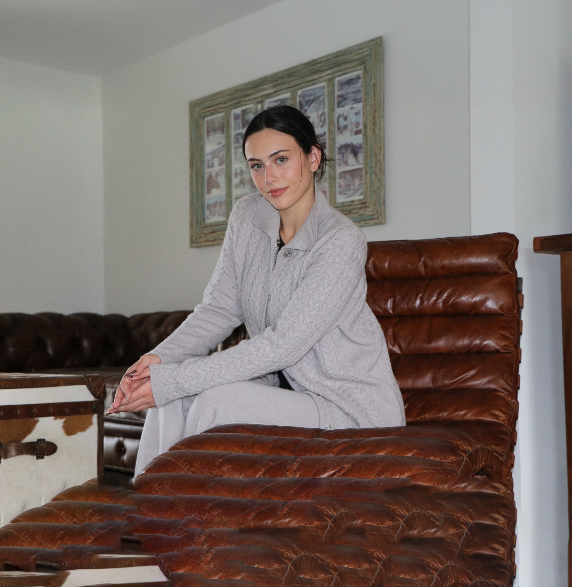 Fall outfit styled in cozy Mongolian cashmere