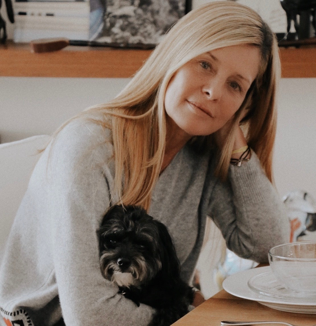 Anna, creative director and designer of 4 Loving People, in Mongolian cashmere