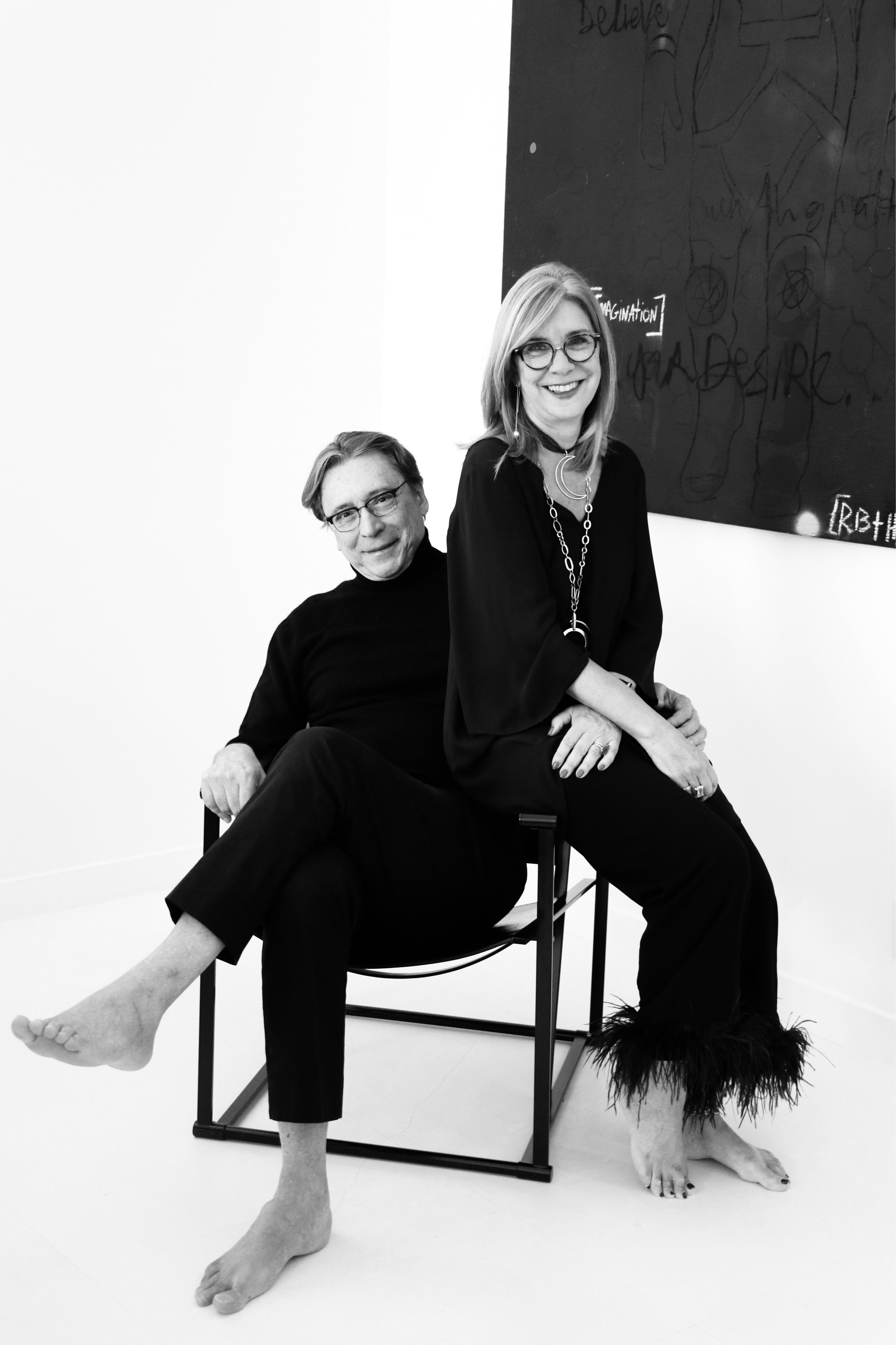 Yacht designer Luiz De Basto and his wife Cristina, creators of the 4LP logo