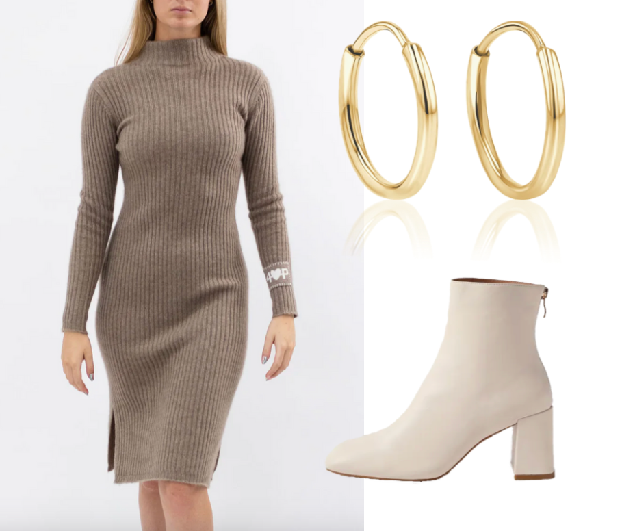 Anna B styling effortless holiday looks in Mongolian cashmere