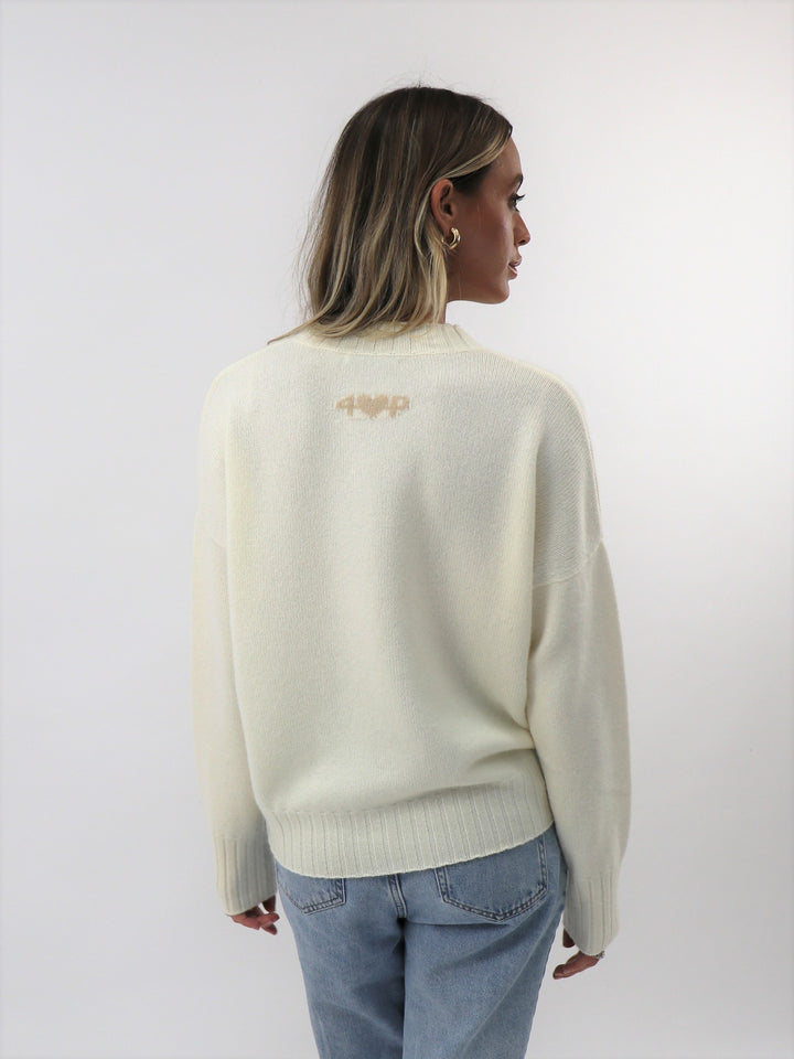 Cashmere Crewneck Pullover #PEARL