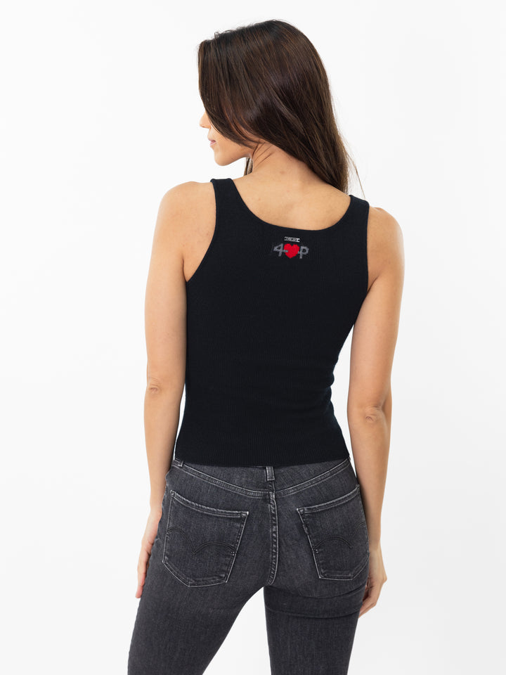 Cashmere Tank Top #BLACK