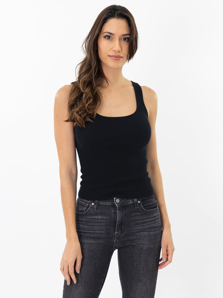 Cashmere Tank Top #BLACK