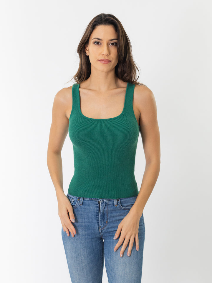 Cashmere Tank Top #EMERALD