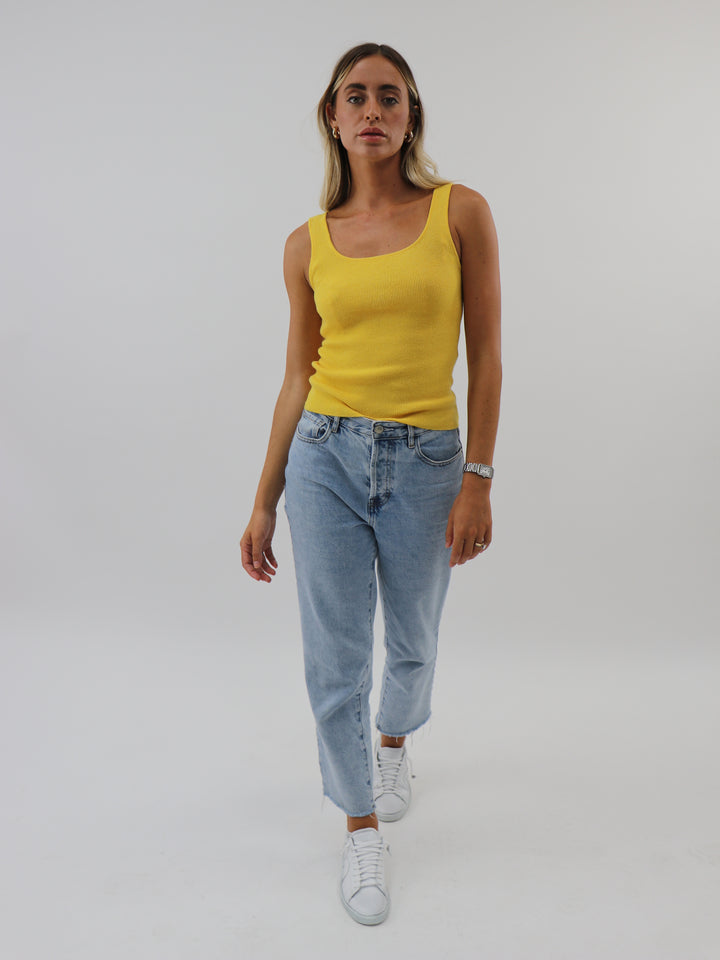 Cashmere Tank Top #SUNFLOWER
