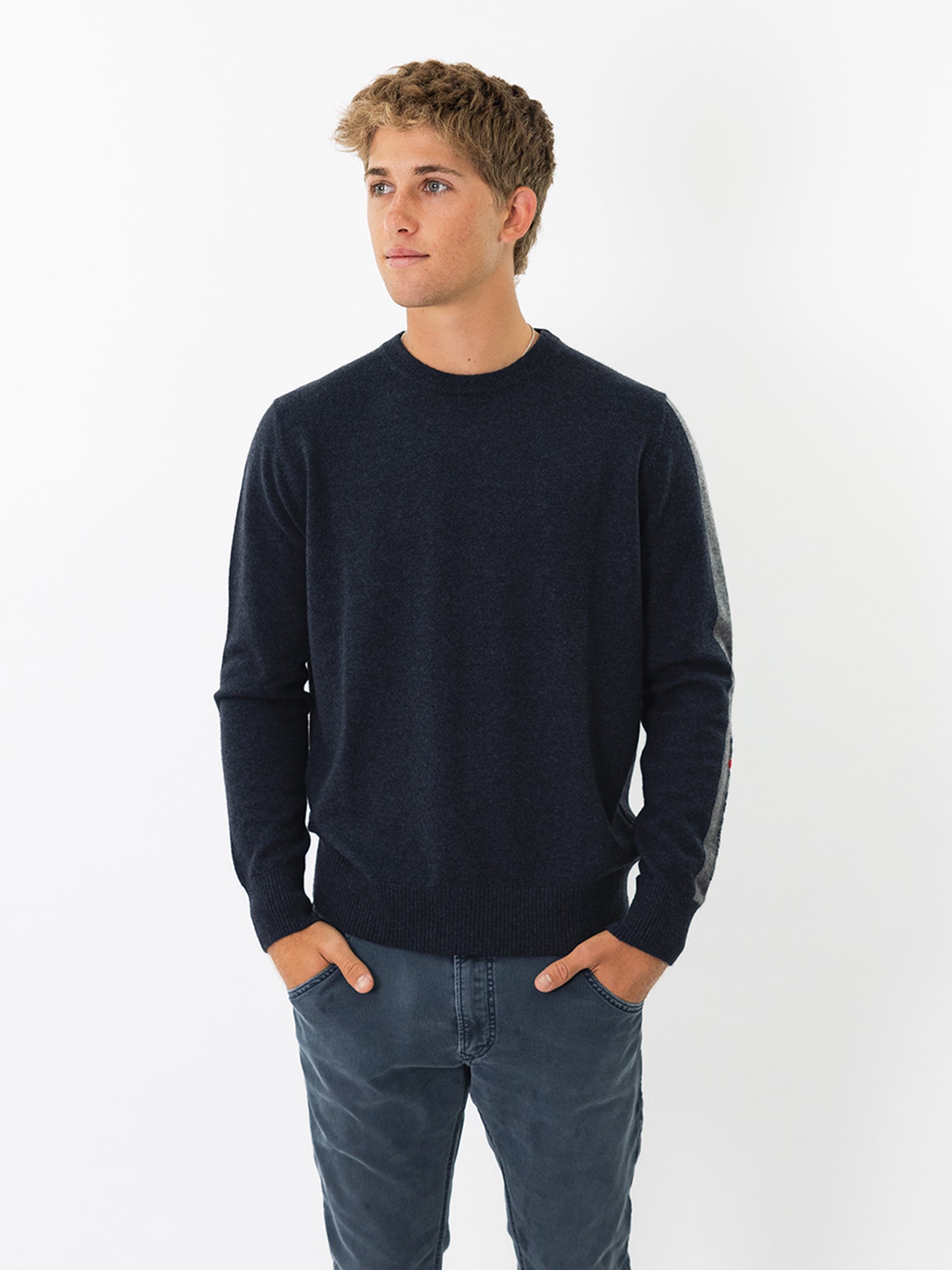 Men Cashmere Crewneck