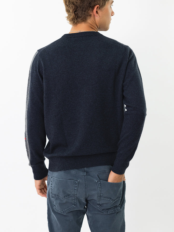 Men Cashmere Crewneck #INK