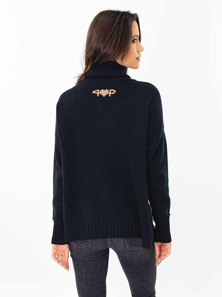 Cashmere Turtleneck #BLACK
