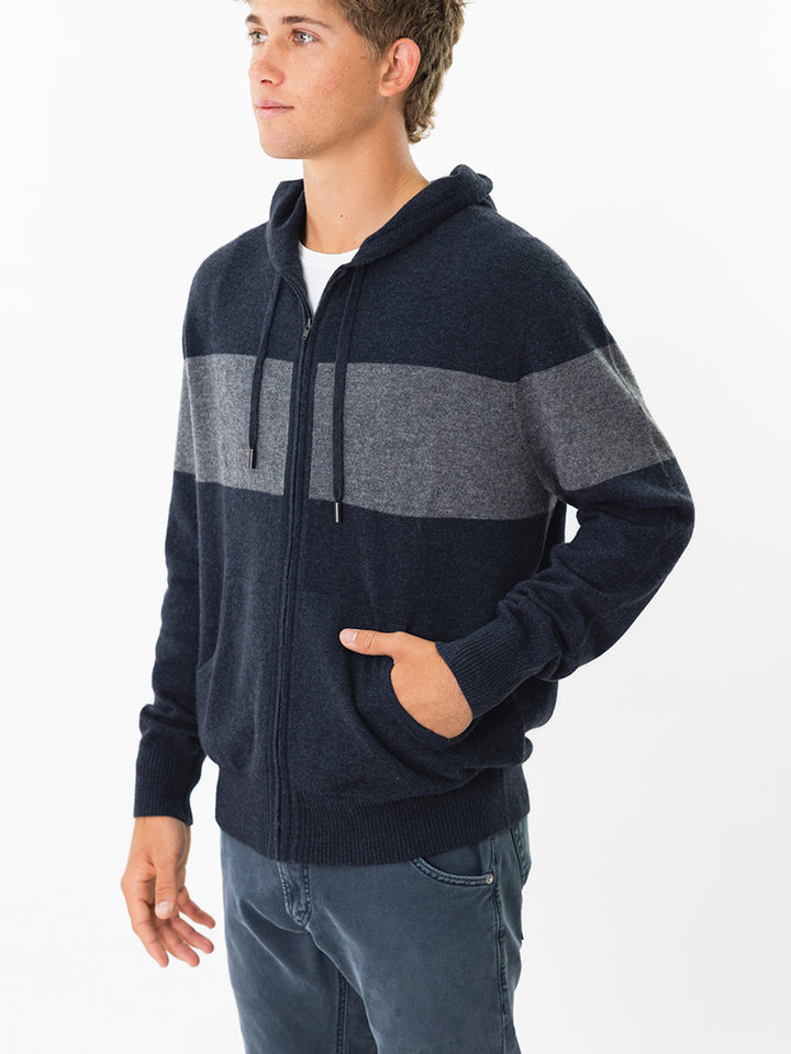 Men Cashmere Sweater Hoodie #INK