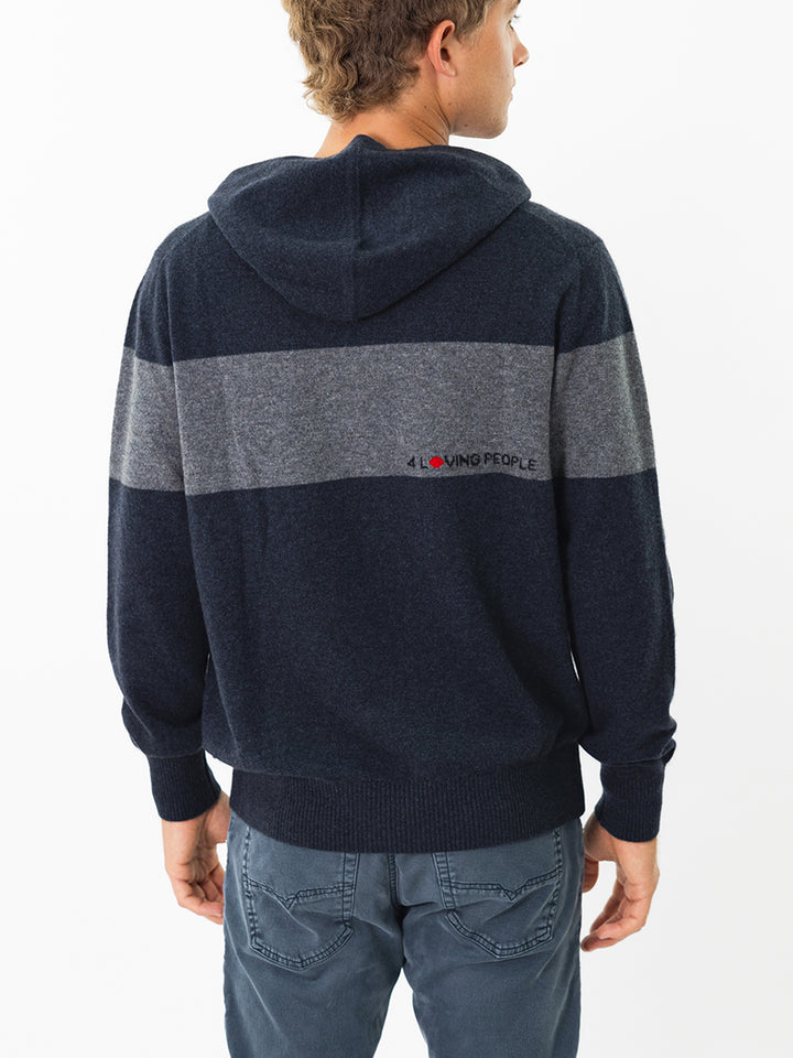 Men Cashmere Sweater Hoodie #INK