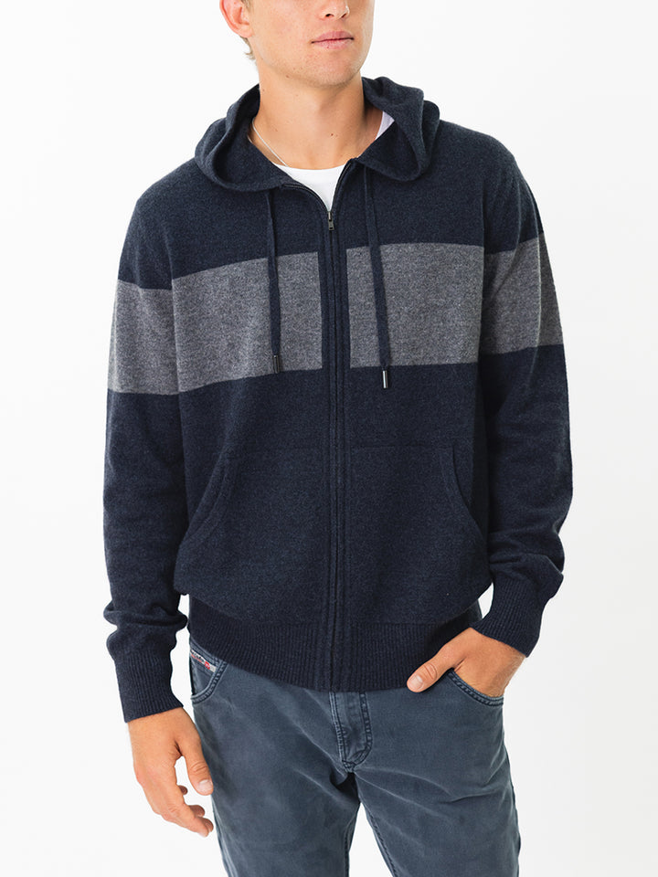 Men Cashmere Sweater Hoodie #INK