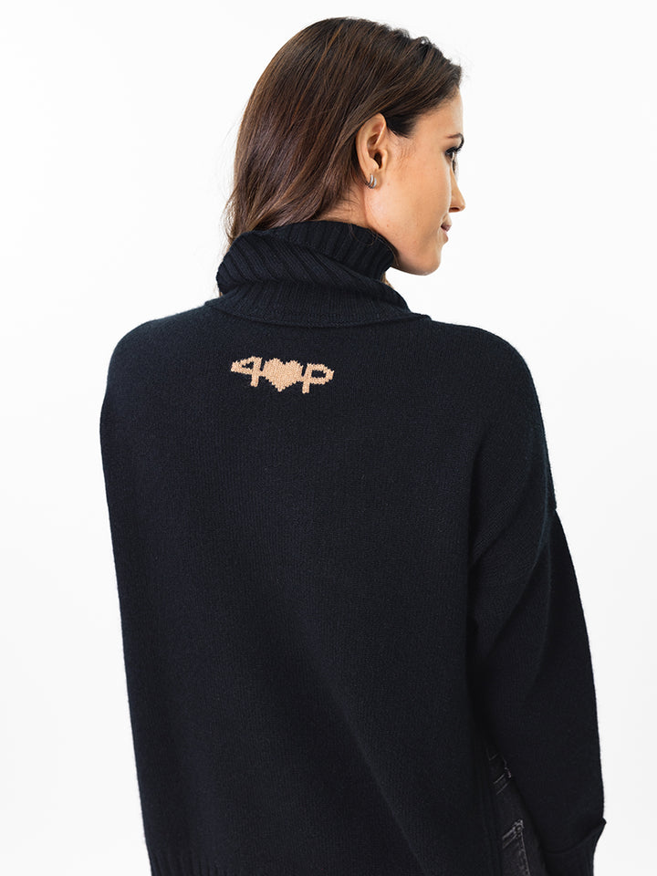 Cashmere Turtleneck #BLACK
