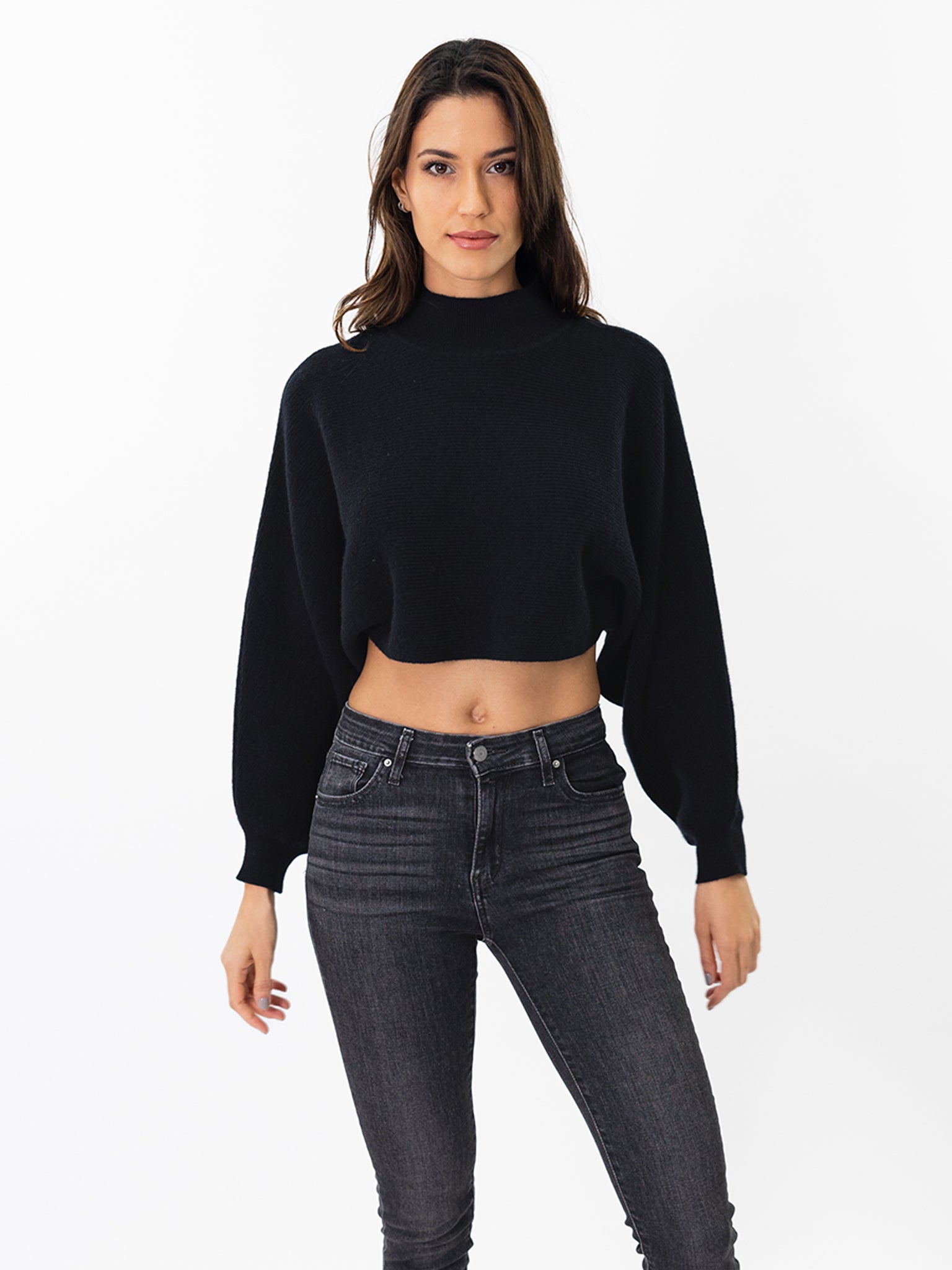 Crop Cashmere Sweater