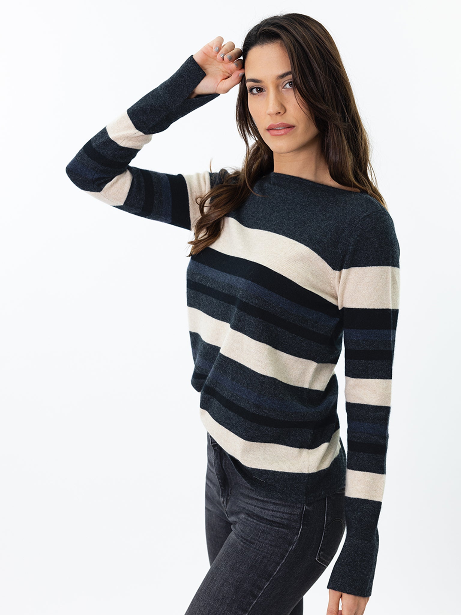 Striped Cashmere Sweater