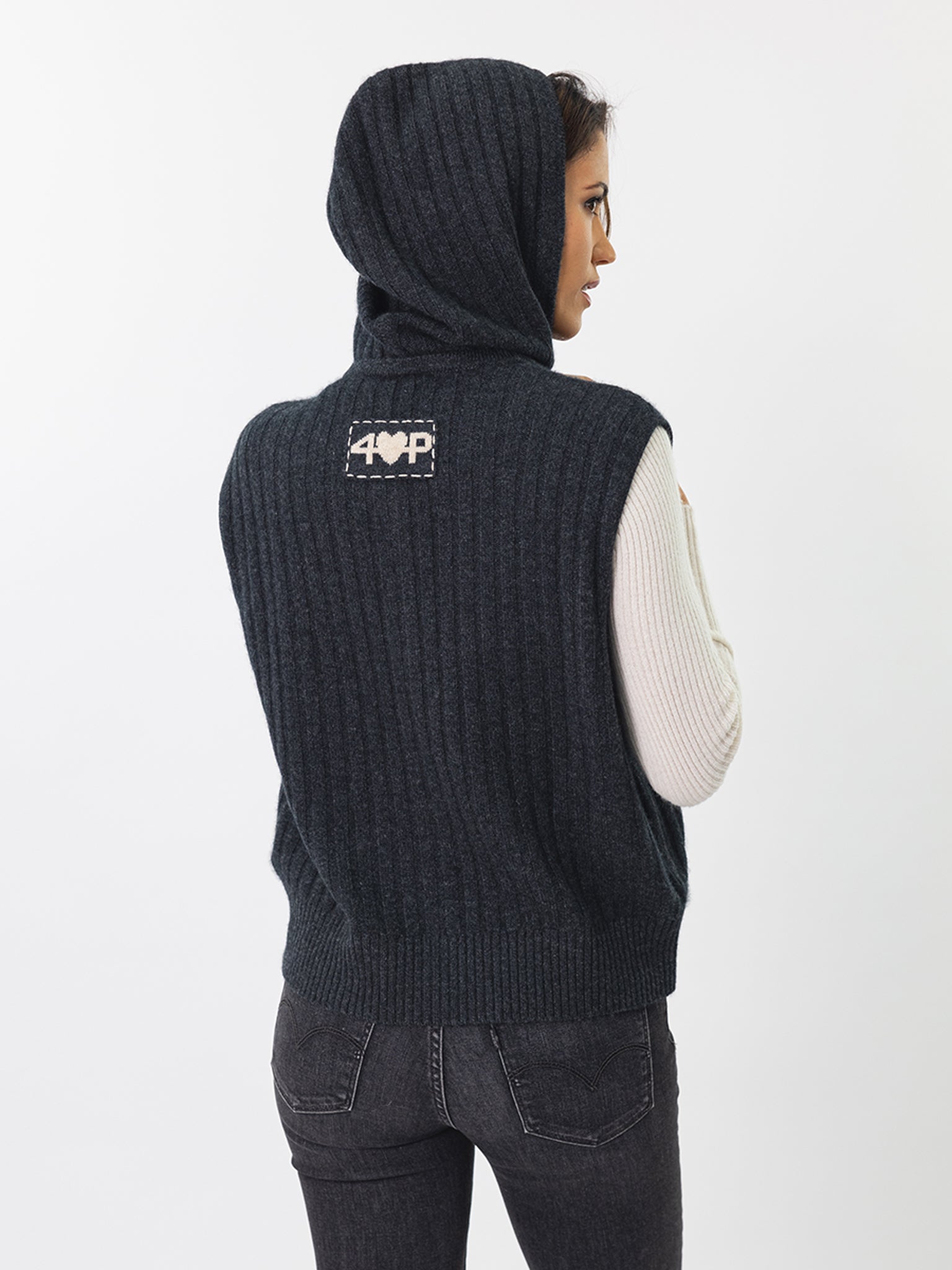 Cashmere Hooded Vest