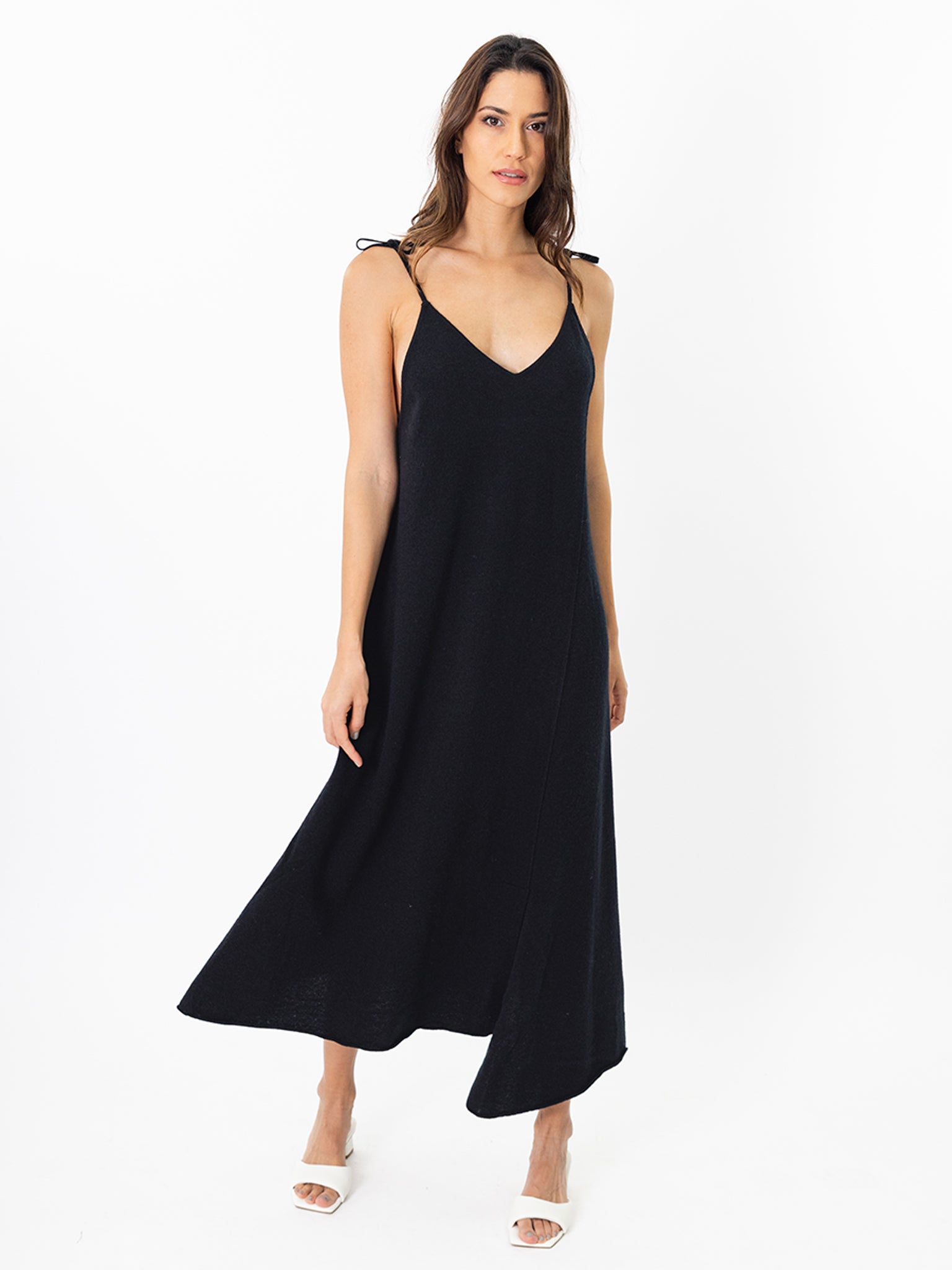 Cashmere Spaghetti Straps Dress