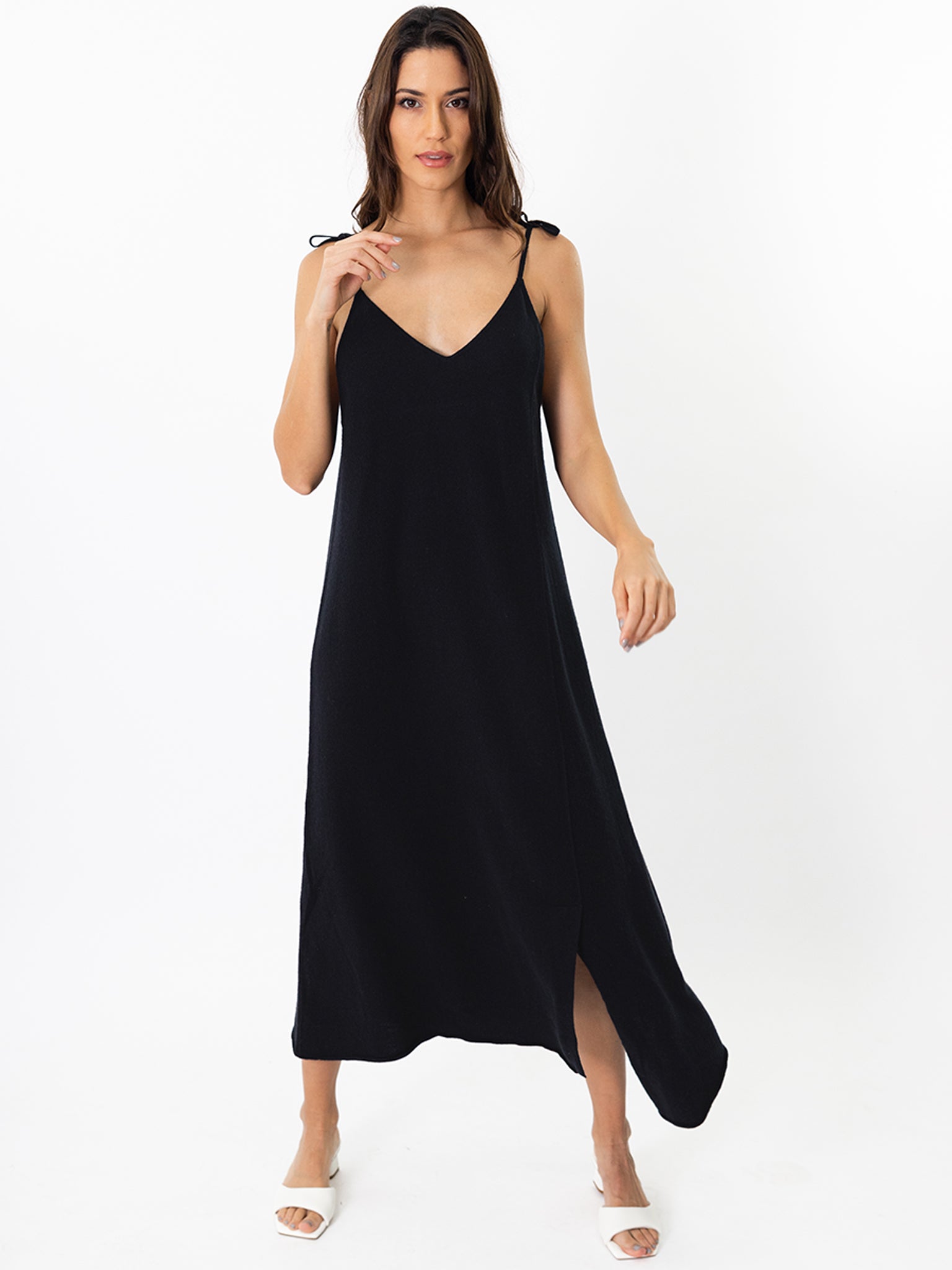 Cashmere Spaghetti Straps Dress