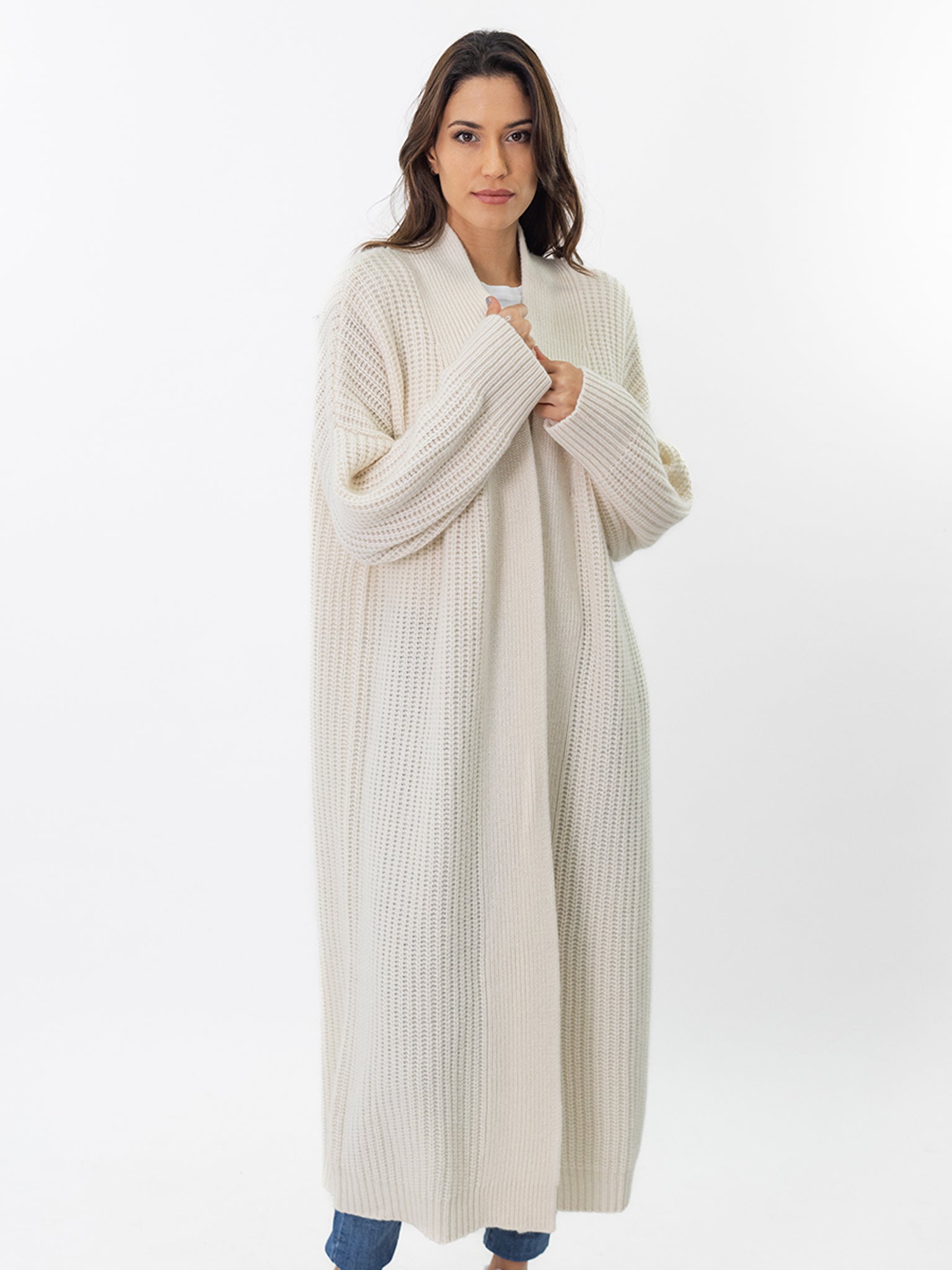 Long Cashmere Cardigan