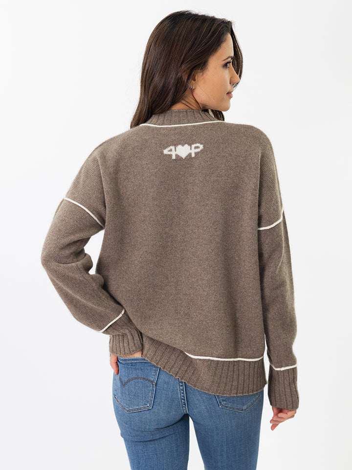 Crewneck Cashmere Sweater #FAWN