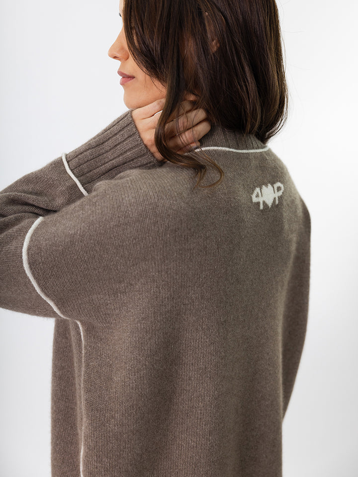 Crewneck Cashmere Sweater #FAWN