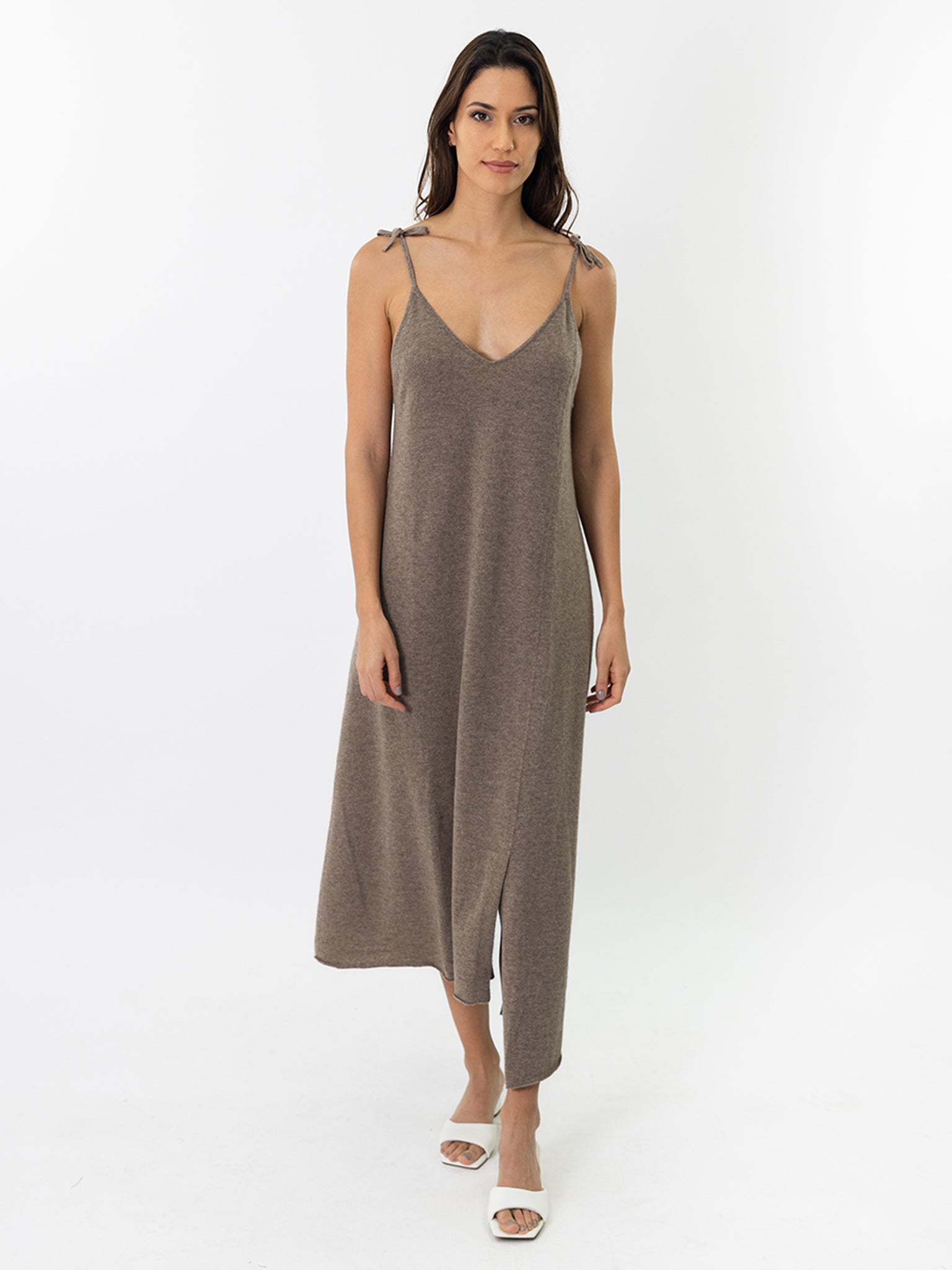 Cashmere Spaghetti Straps Dress