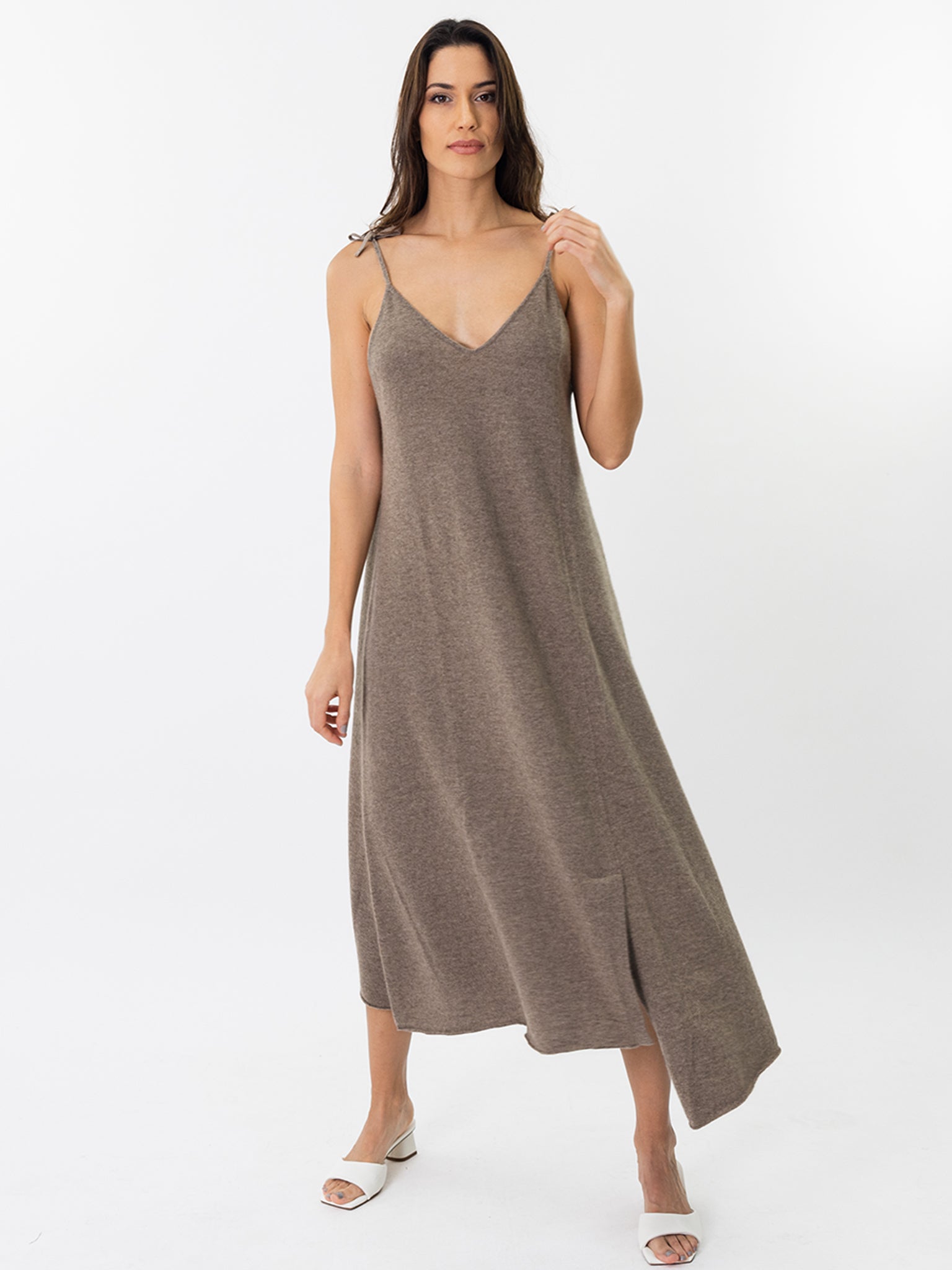 Cashmere Spaghetti Straps Dress