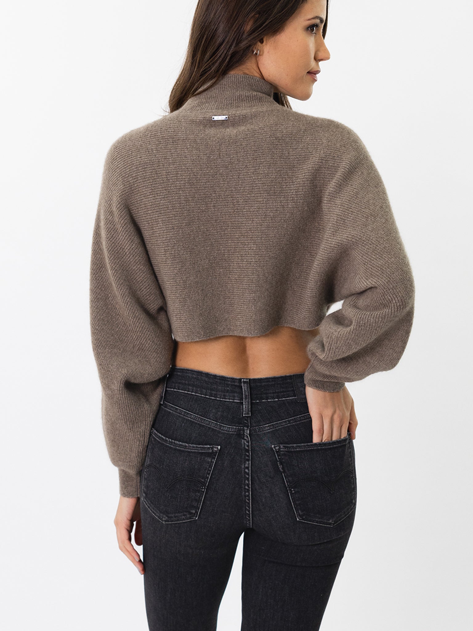 Crop Cashmere Sweater