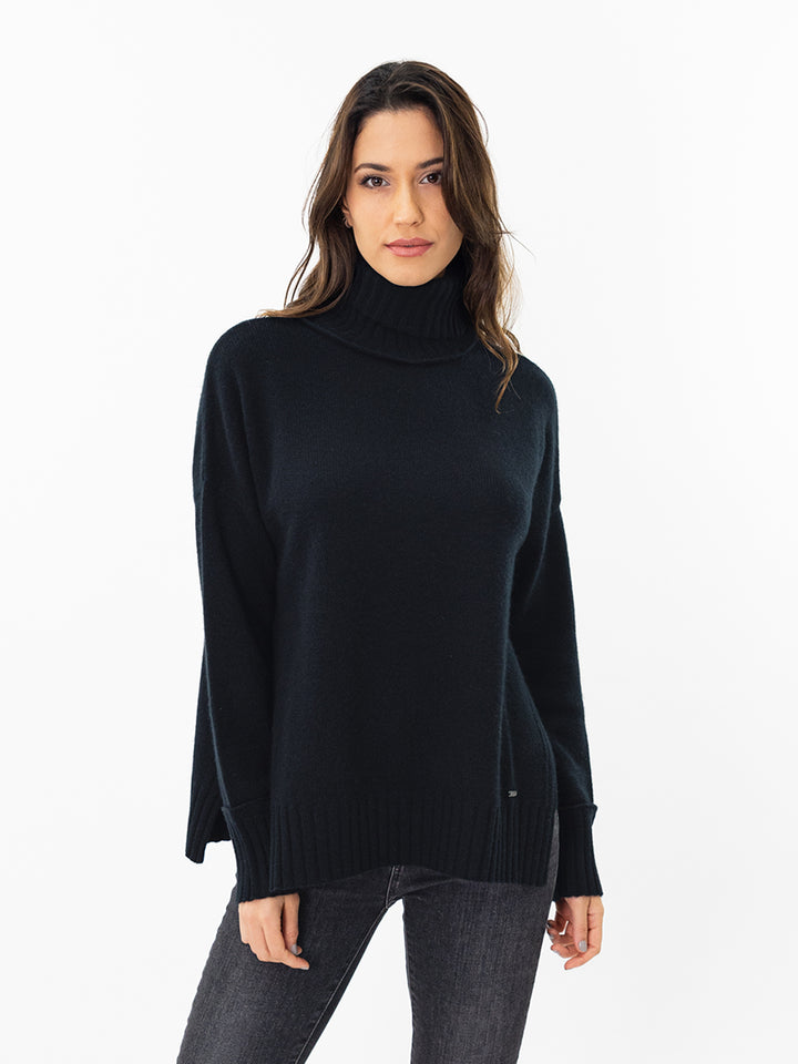 Cashmere Turtleneck #BLACK