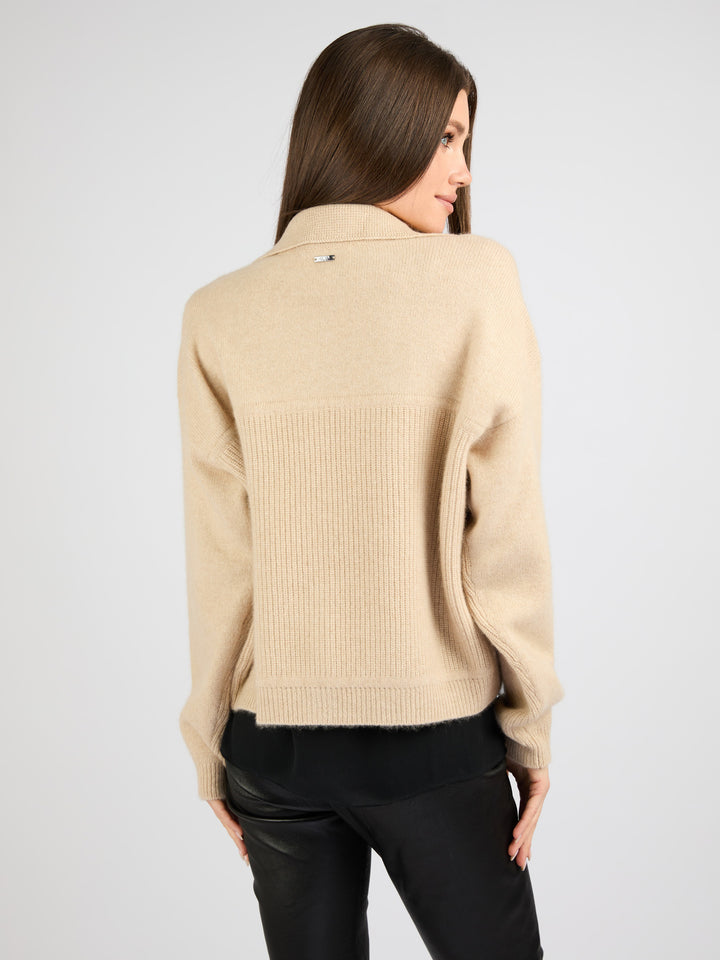 Cashmere with front button Jacket #OAT