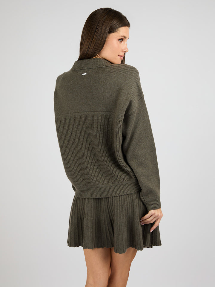 Cashmere with front button Jacket #MOSS