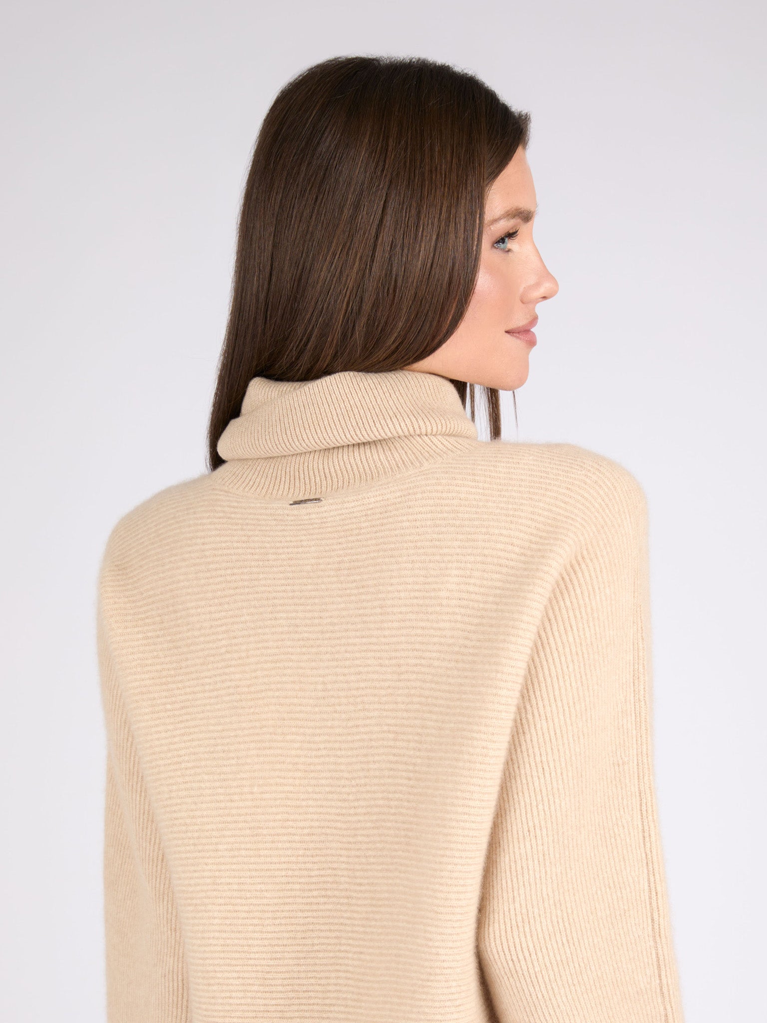 Ribbed Cashmere Turtleneck