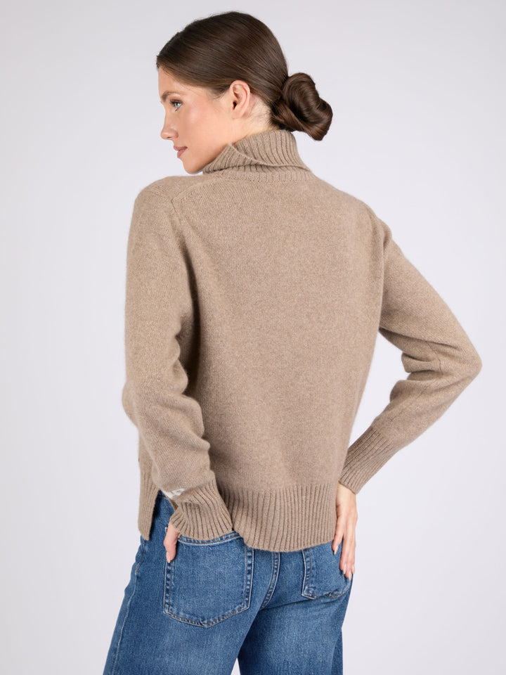 Women Cashmere Turtleneck #FAWN