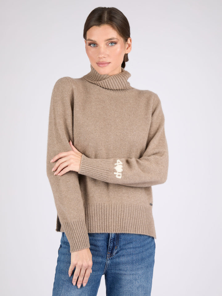 Women Cashmere Turtleneck #FAWN