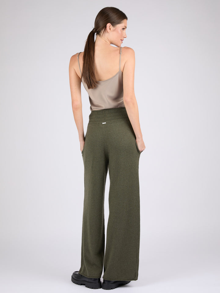 Women Cashmere Wide-Leg Pants #MOSS