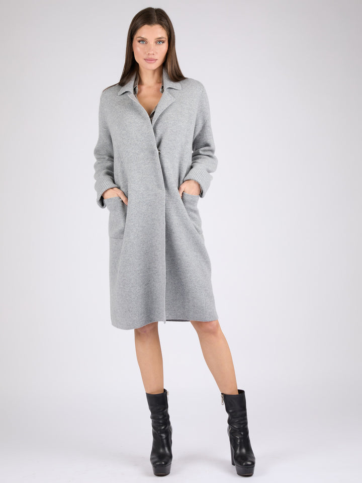 Women Cashmere Coat #SOFT GREY