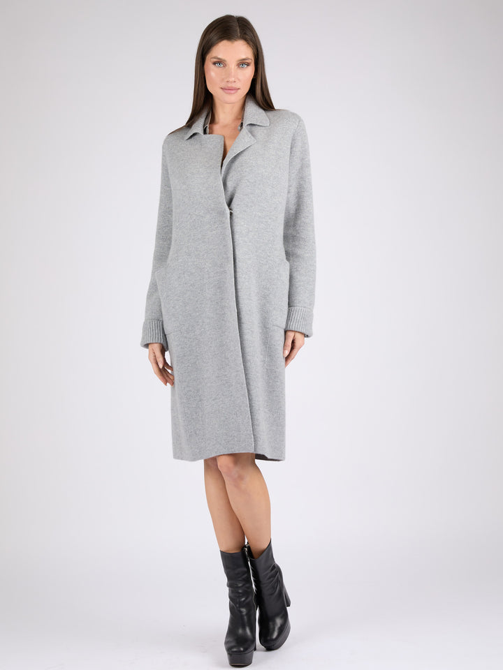 Women Cashmere Coat #SOFT GREY