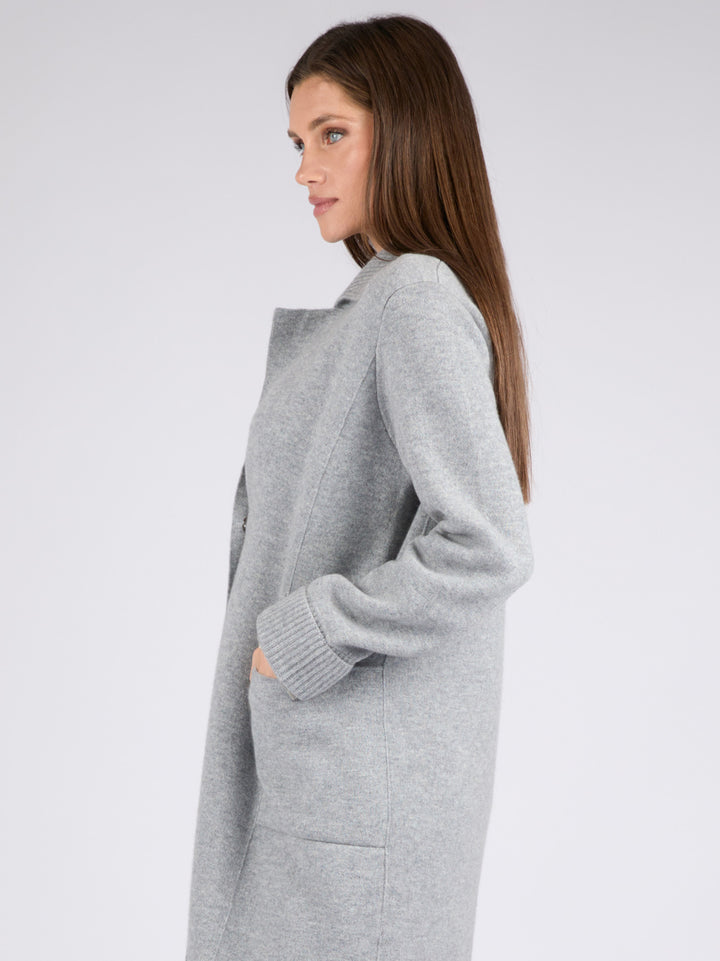 Women Cashmere Coat #SOFT GREY