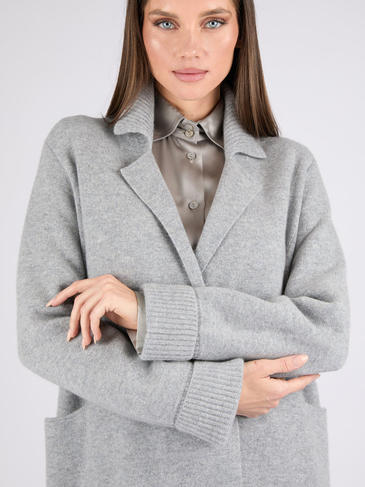 Women Cashmere Coat #SOFT GREY