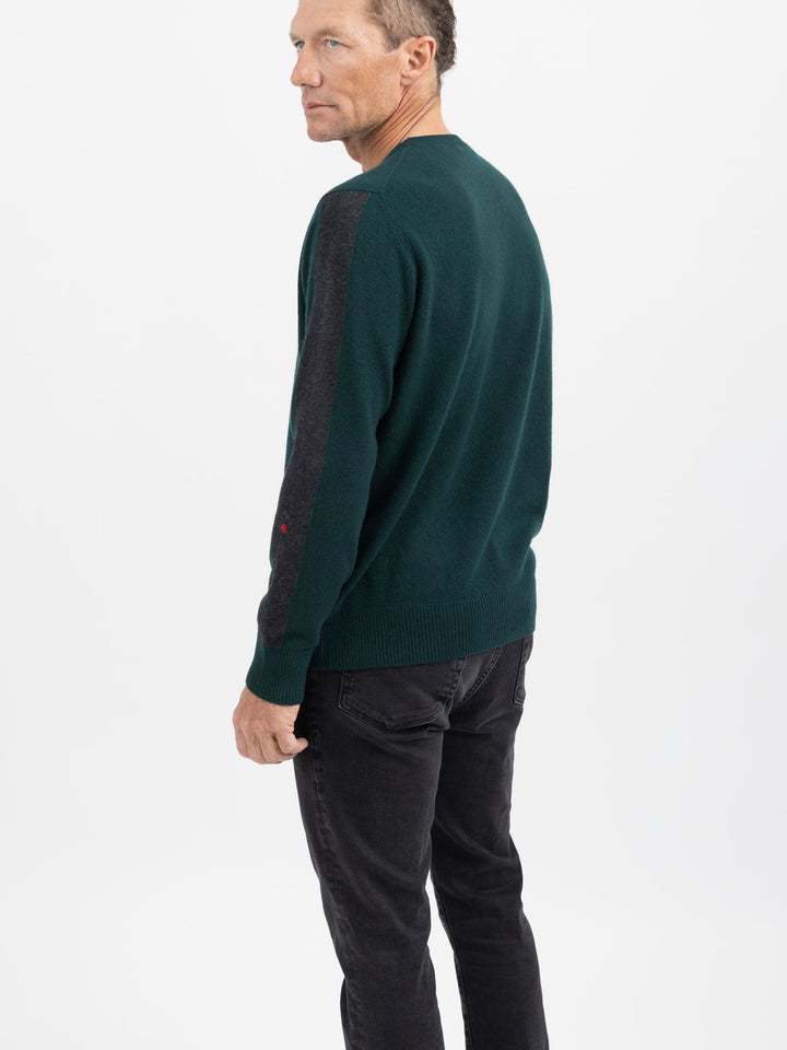 Men Cashmere Crewneck #FOREST