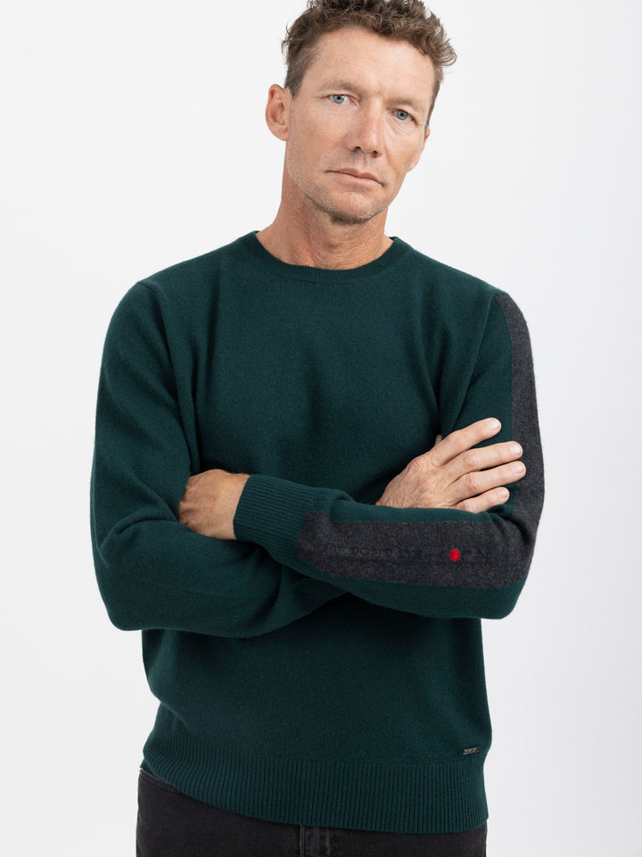 Men Cashmere Crewneck #FOREST