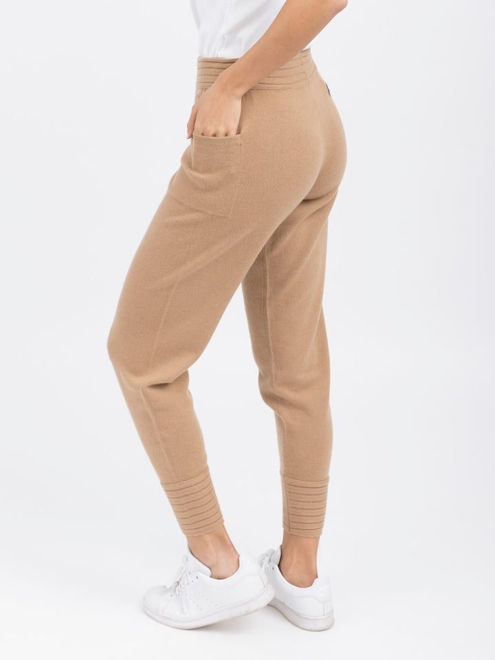 Cashmere Sweatpants #CAMEL