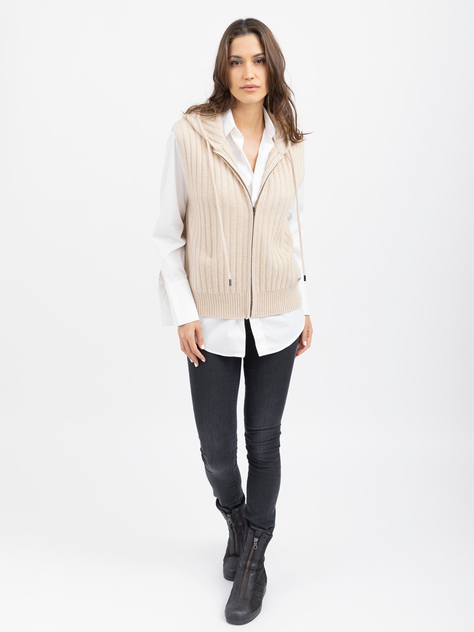 Cashmere Hooded Vest