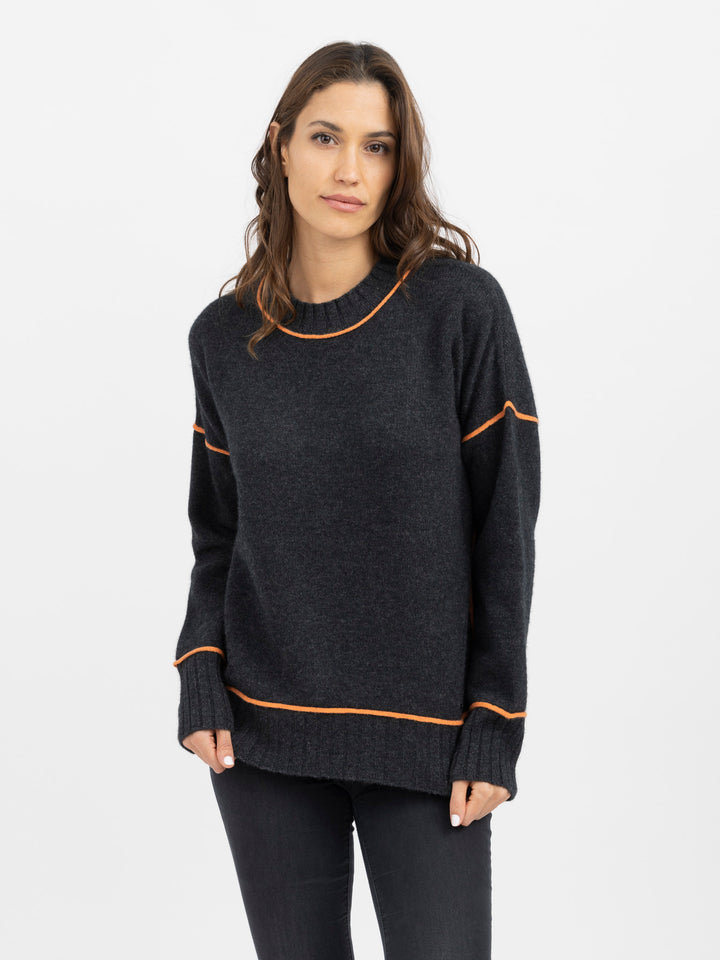 Crewneck Cashmere Sweater #CHARCOAL