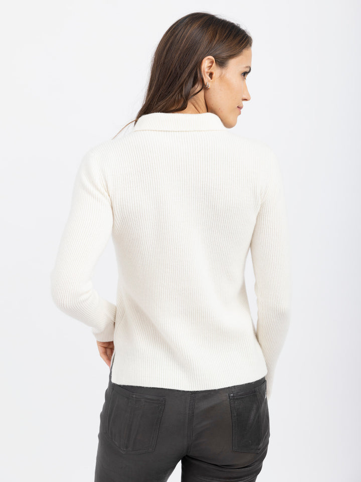 Cashmere Polo #PEARL