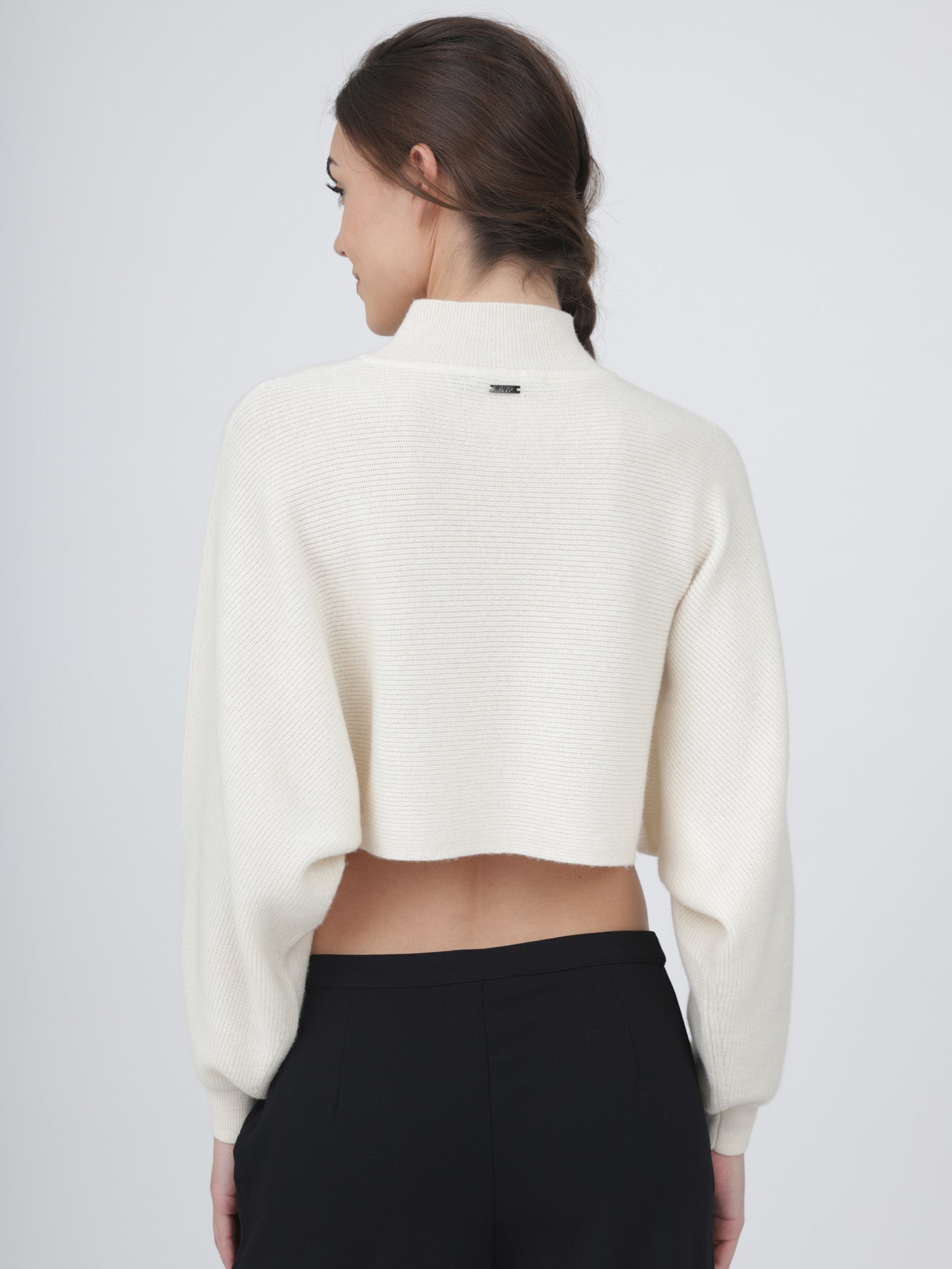 Crop Cashmere Sweater