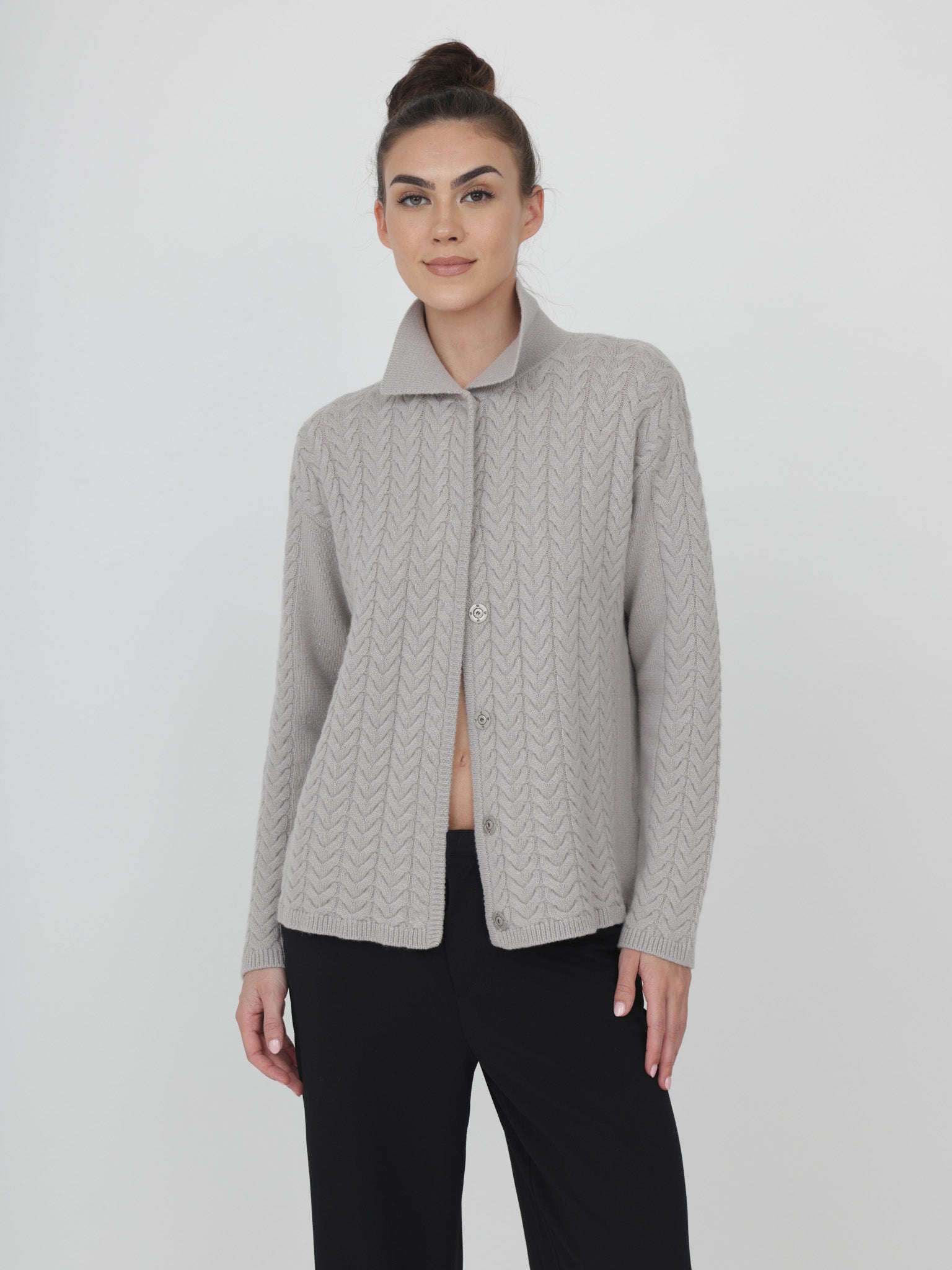 Cable Cashmere Cardigan