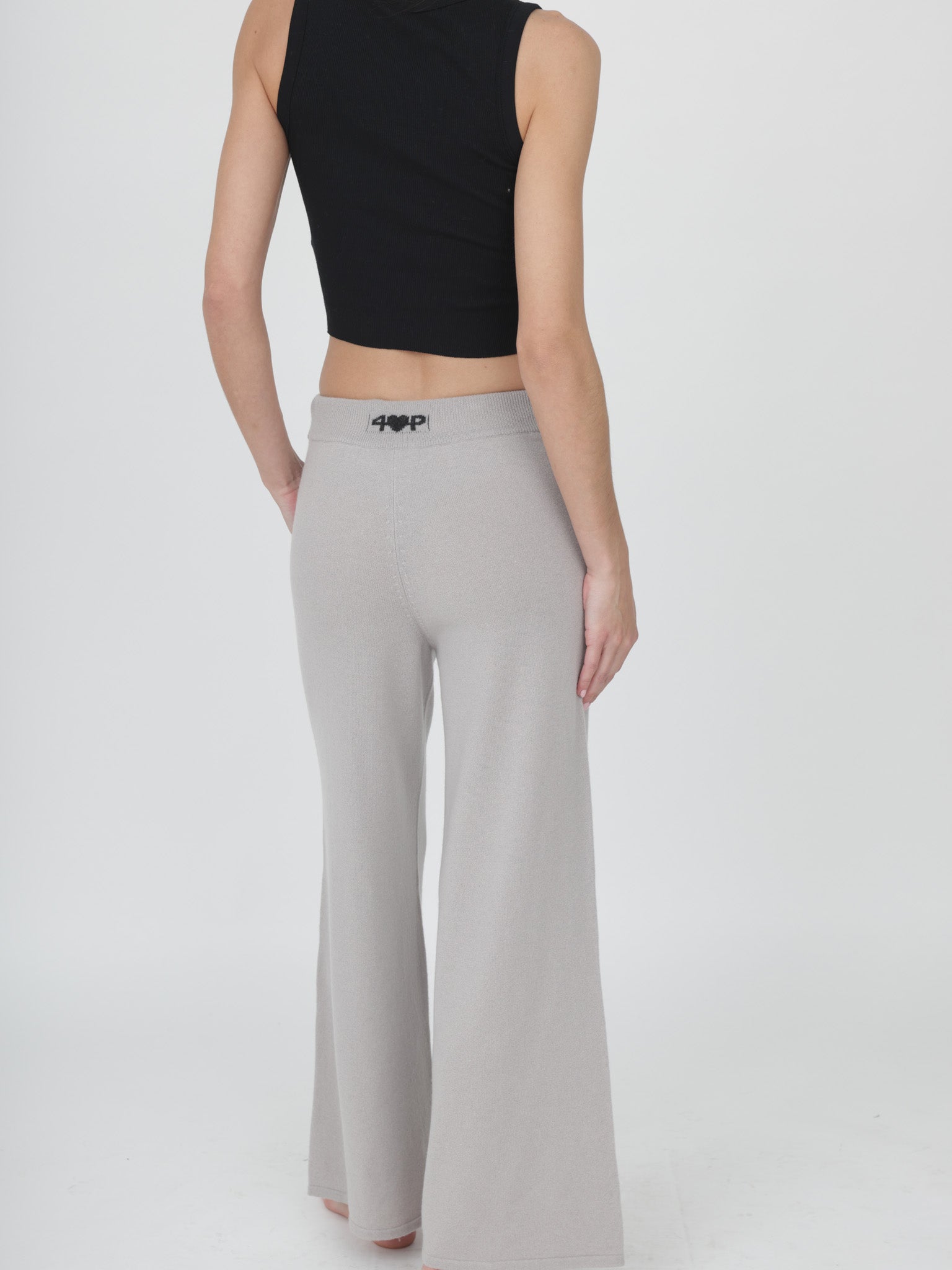 Wide Leg Cashmere Pants