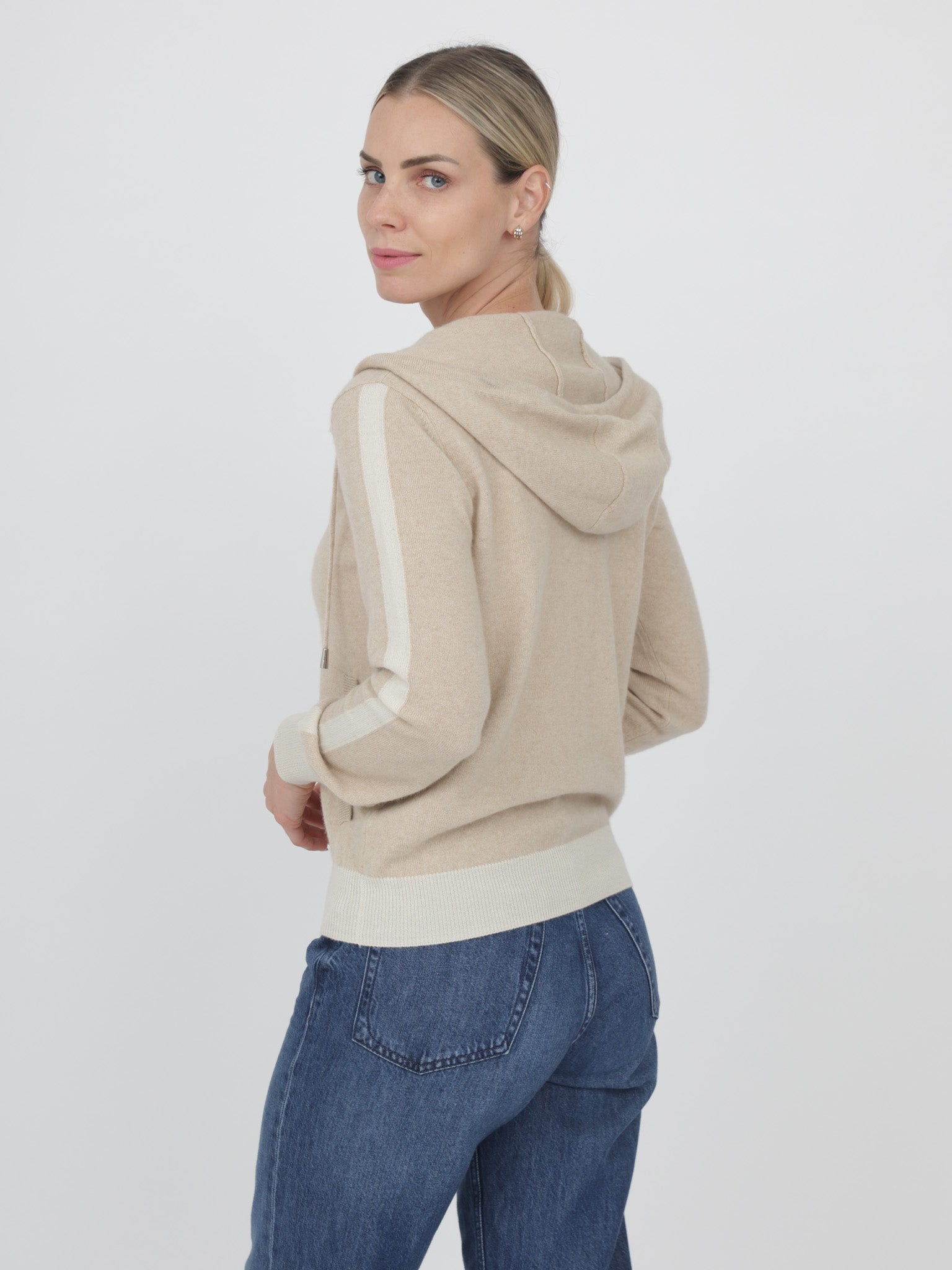 Cashmere Zip-Up Hoodie