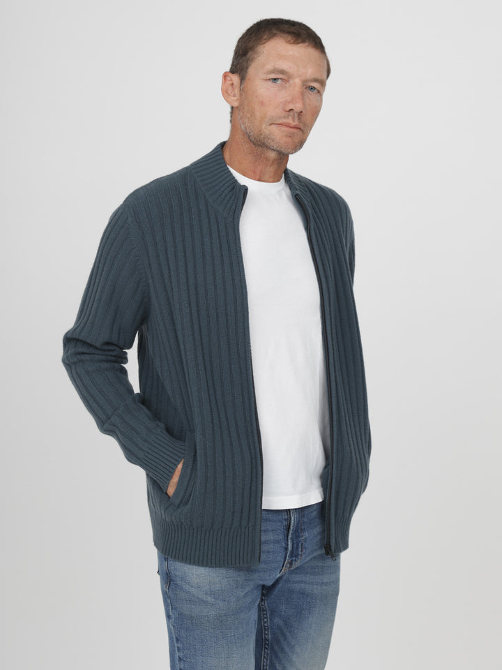 Men Cashmere Cardigan #OLIVE