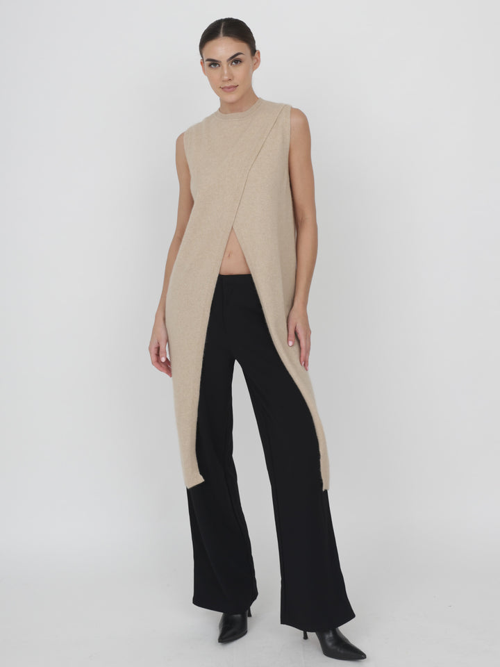Cashmere Sleeveless Tunic #OAT